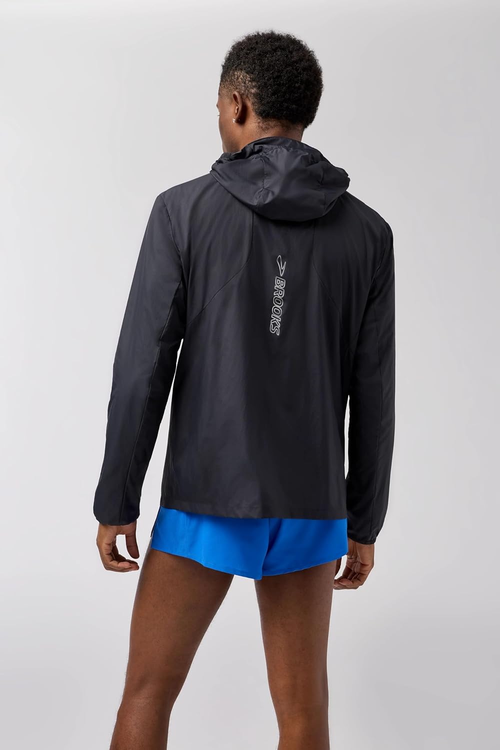 Brooks Men’s Canopy Packable Jacket, Wind & Water-Resistant Running Layer, UPF 50+ UVA/UVB Sun Protection with Reflectivity
