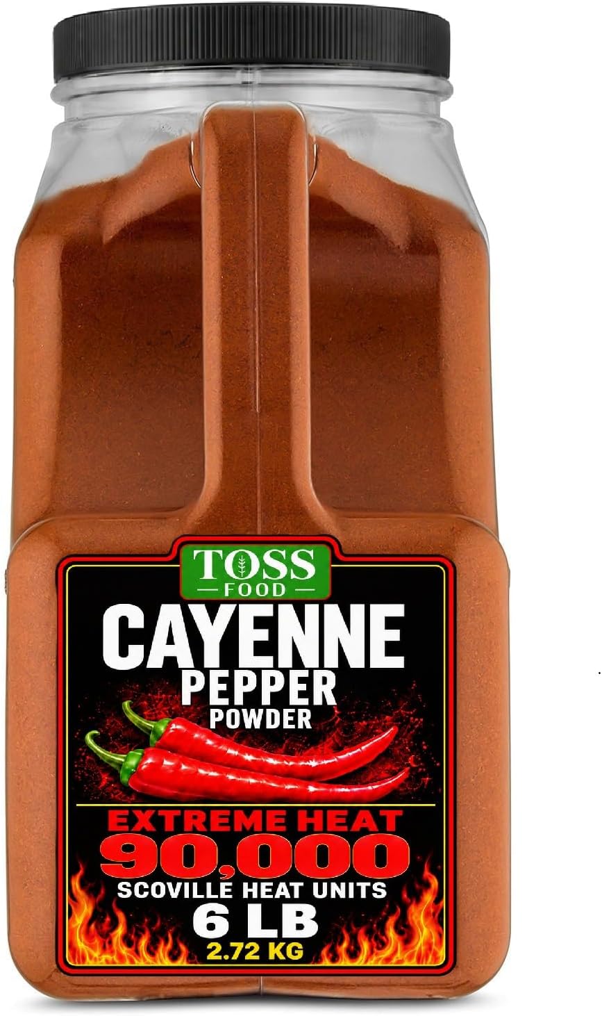 - Extreme Hot Cayenne Pepper Powder Bulk 90,000 Heat Units 6 LB, Ground Cayenne Powder Hot Pepper Powder - Red Pepper Powder Spice for Home and Commercial Cooking