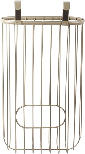 Miniatura 6 de Spectrum Ashley - Soporte para bolsas de plástico (capa de polvo de níquel satinado) - Dispensador de bolsas de comestibles y reciclaje para cocina,