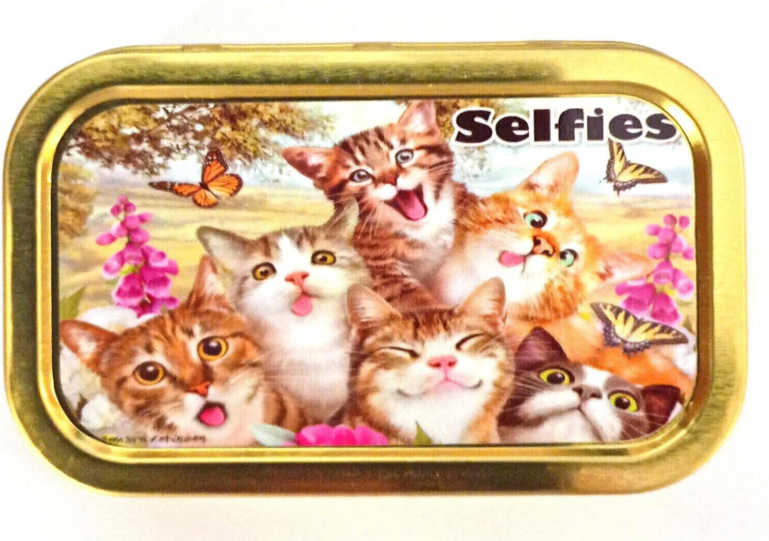 Gifts to Go 1 OZ Metal Tobacco TIN Cigarette BACCY NOVILTY Animal