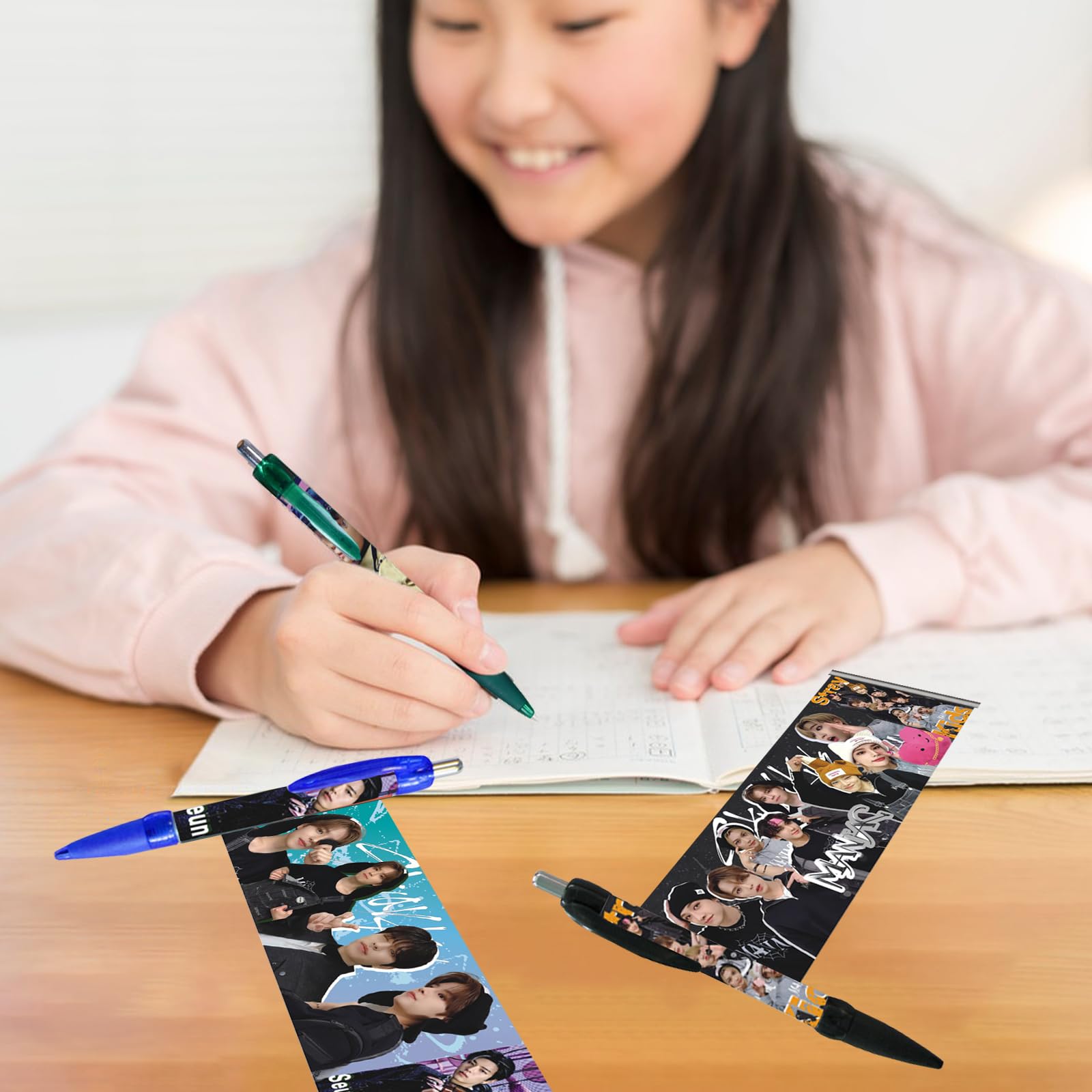 4 Stray Kids Stifte Set - Kawaii Kugelschreiber 0.5mm Mit Member Designs