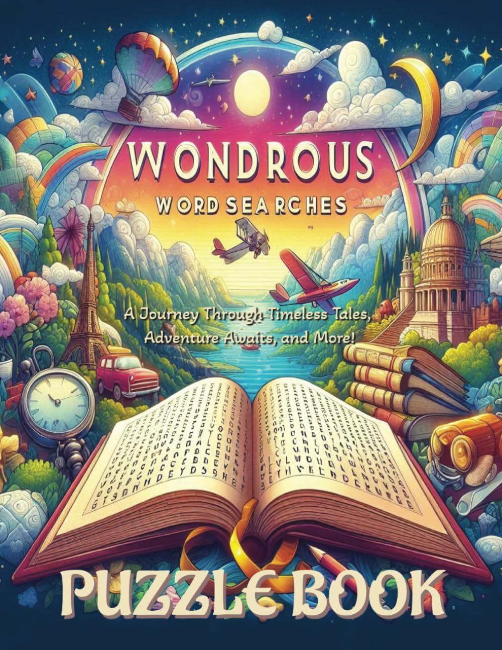 Wondrous Word Searches | A Journey Through Timeless Tales, Adventure Awaits, and More | Puzzle book: 50 Unique Puzzle Topics | Awesome Games for Smart ... word games, and brain teasers | Activity book