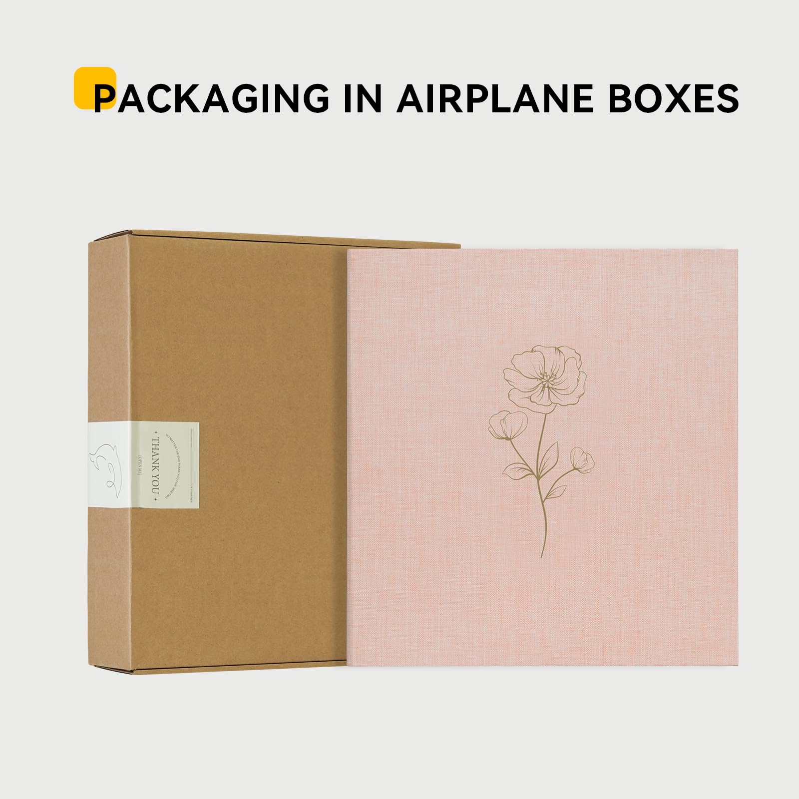 Álbum de fotos de 8 x 10 pulgadas, 100 fotos, álbum de fotos con 100 bolsillos, cubierta de tela de lino, álbum de fotos de 8 x 10 pulgadas para bodas, viajes, recuerdos familiares (rosa)