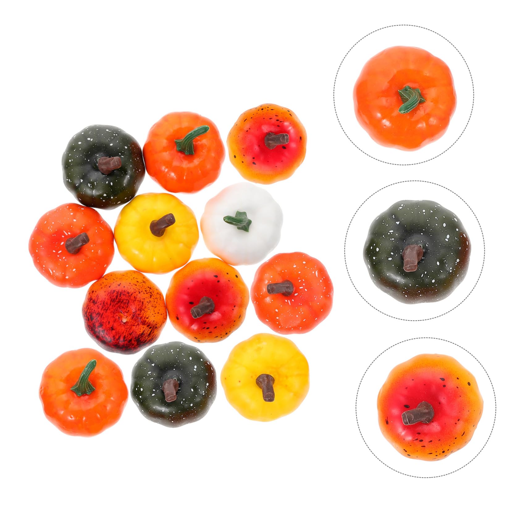 36pezzi Modelli Di Zucche Simulati Per Decorazioni Di Halloween Accessori Fotografici Per Feste Autunnali Casa Ufficio e Bar
