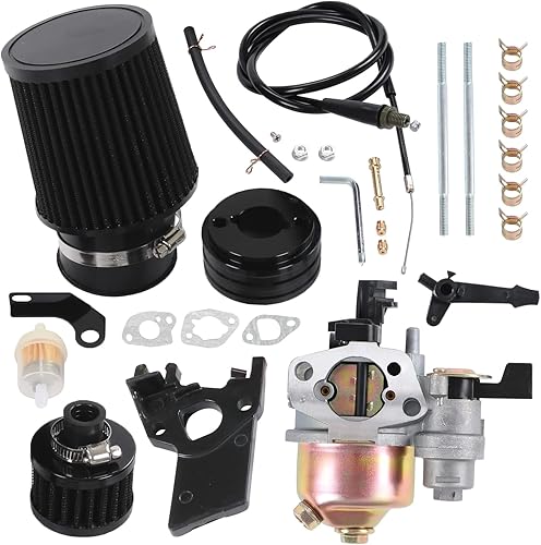 Vista 13 de Adaptador de filtro de aire de carburador mejorado de alto rendimiento para Coleman CT200U CT200U-EX BT200X GX160 Predator 212cc 196cc 6.5hp Motor