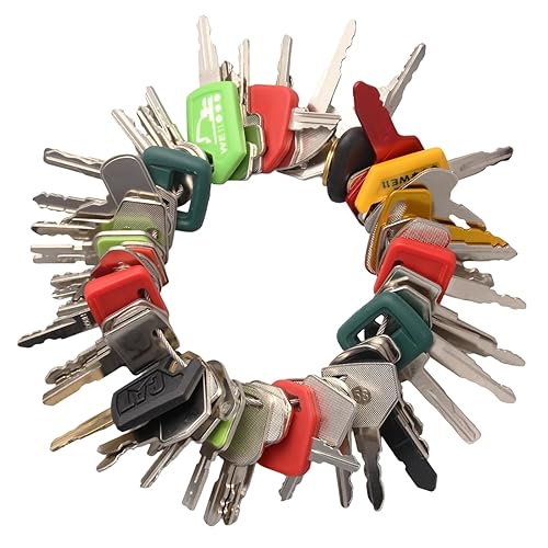 Miniatura 11 de Juego maestro de 24 llaves de equipo pesado, juego de llaves de encendido de construcción para fundas, Komatsu, Hyster, Cat, JCB, Daewoo, JLG, JD