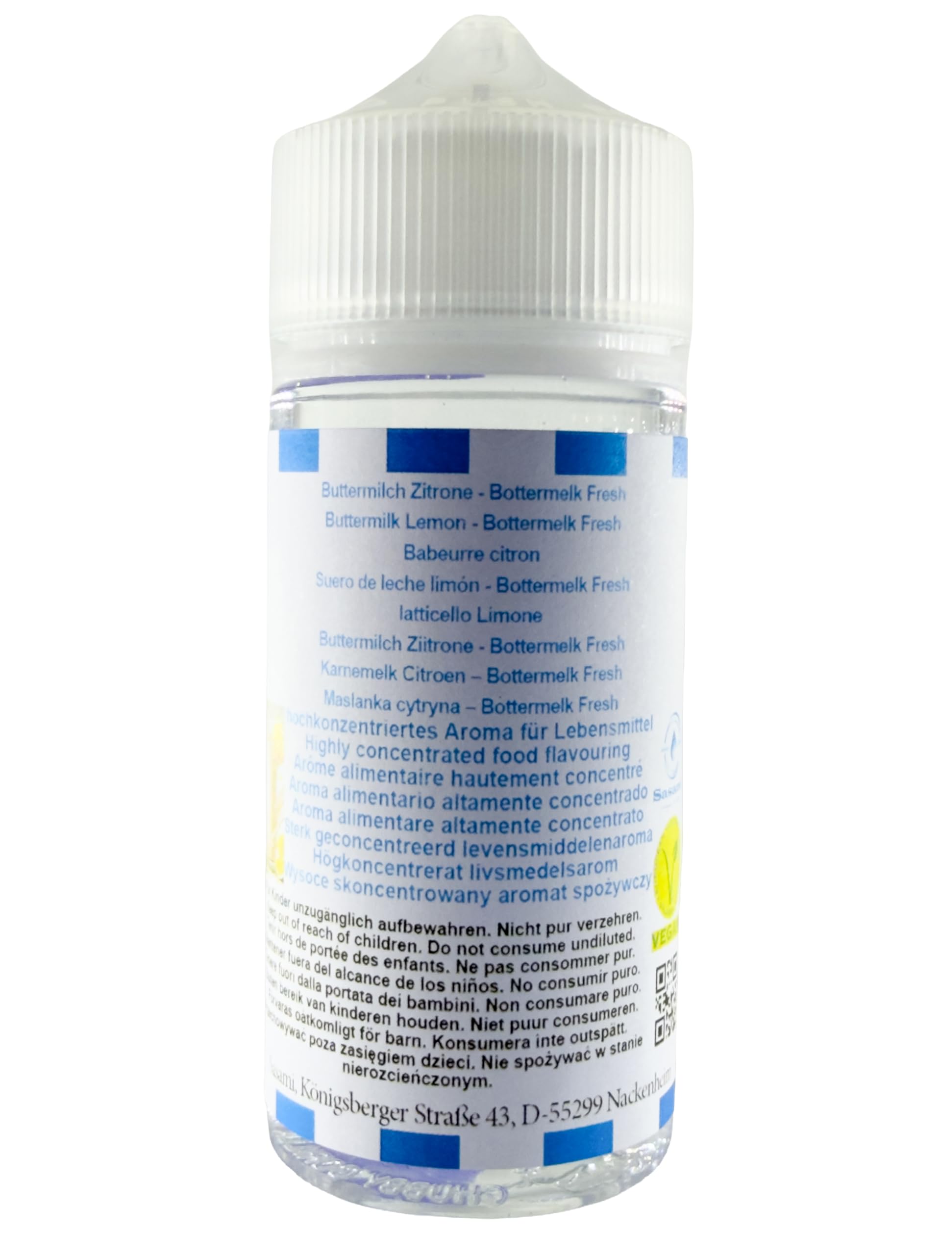 Suero de leche limón - Bottermelk Fresh aroma concentrado - Vegano - Sasami - 100ml