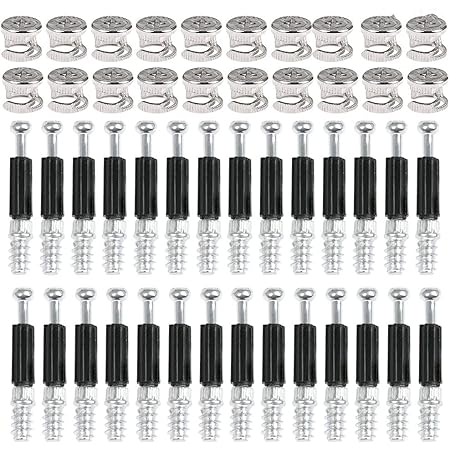 Swpeet 125Pcs 3 In 1 Furniture Cabinet Fixing Screw Locking India - Foto 3