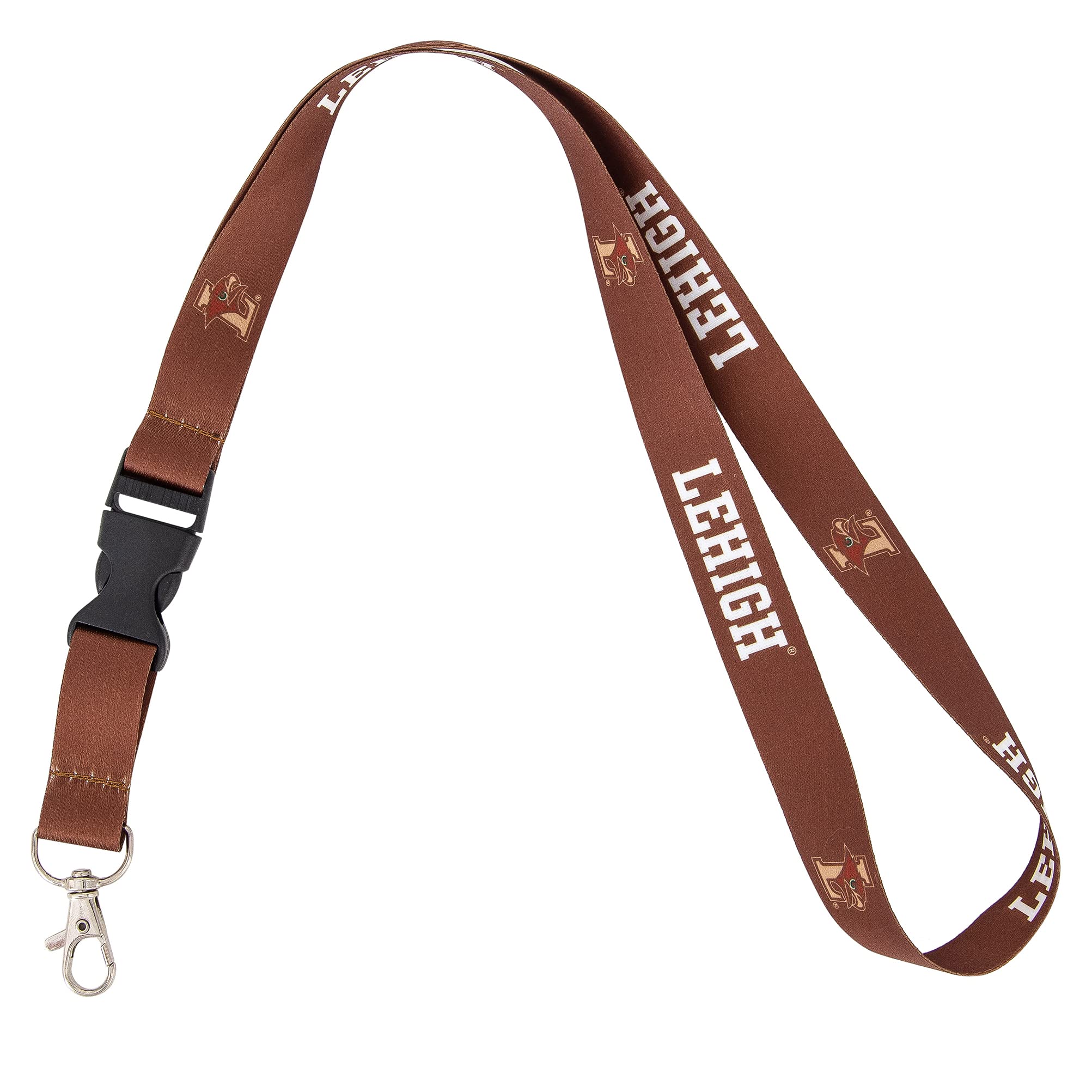 Desert Cactus Lehigh University Lanyard Hawks Car Keys ID Badge Holder Keychain Detachable Breakaway Snap Buckle (Brown)
