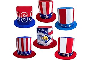 4th of July Patriotic Top Hats