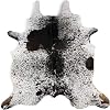 rodeo Salt and Pepper Cowhide Rug Brazilian Cow Skin Rug BrownTricolorBlack Cow hides Size XXL Approx 7x8 ft 213cmx243cm cowhides Premium Quality Black and White