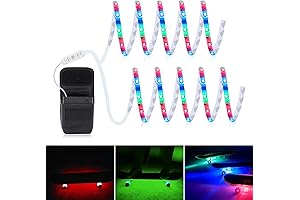 Scooter Lights for Night Riding LED Skateboard Lights,2×2.62ft Cool RGB Lighting Options...
