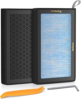 Tesla Model 3 Model Y Cabin Air Filter, 2 Pack H13 HEPA Filter with Premium Activated Carbon, 4-Stage Filtrtion Structure (2016-2025)