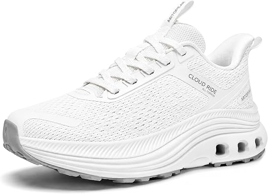 Womens Wide Walking Shoes Orthopedic Comfortable Cushioned Running Tennis Sneaker with Arch Support Sports Footwear for Gym Workout Training
