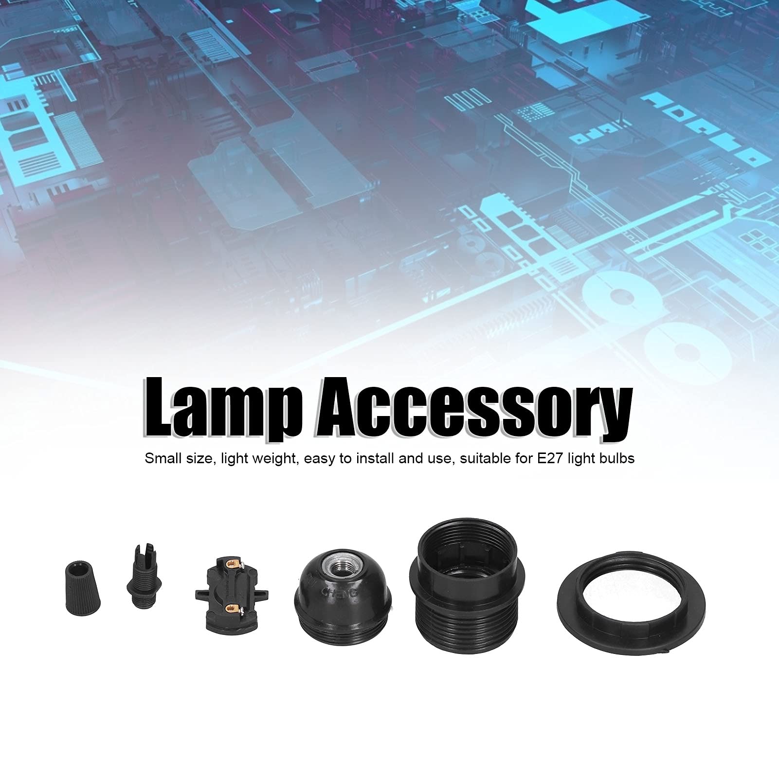 Hapivida 2 Pièces Support De Lampe E27 3 Têtes - Pied De Lampe Rétro Adaptateur Ampoule Suspendue 220V-250V