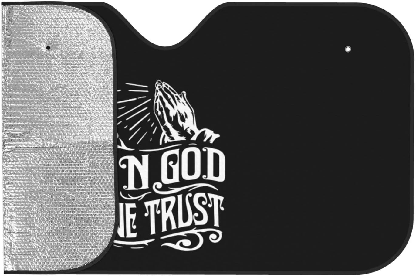 in God We Trust Windshield Sun Shade Keep Your Vehicle Cool, for SUV Cars Trucks Universal Sun Shade