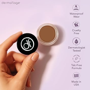 Dermaflage Waterproof Concealer Cream for Acne & Tattoo Cover Up - Espresso