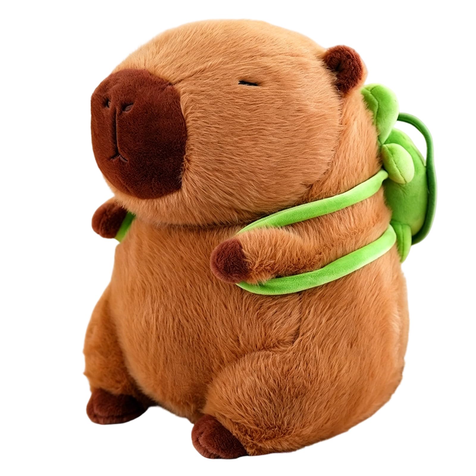 KFSCIP Capybara Plush Toy, Cuddly Capybara Stuffed Animal with Turtle Companion, Ideal for Home Decor and Gift Giving, Measuring 25 cm in Size