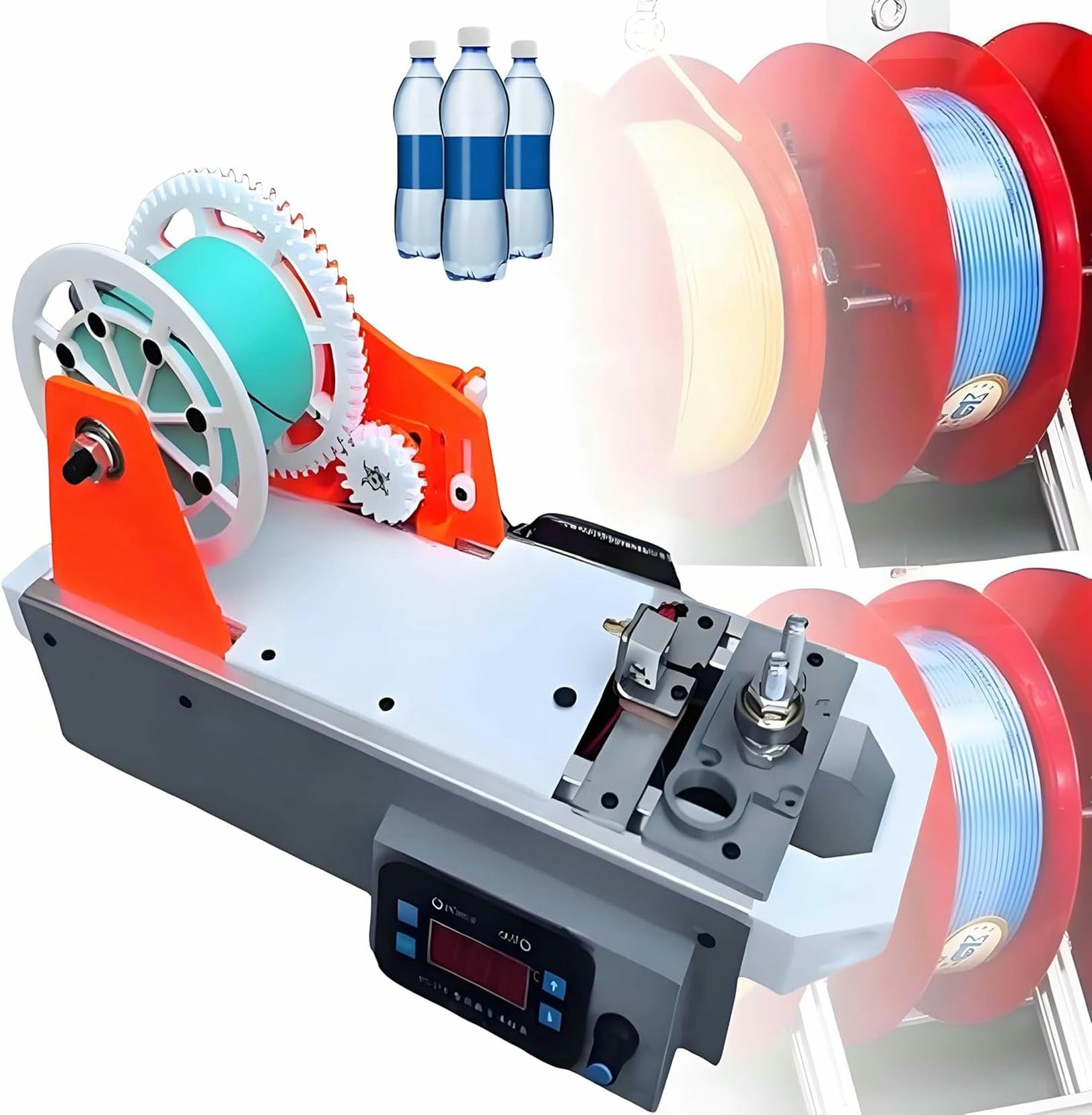 Extrudeuses d'imprimante 3D et recycleur de bouteilles plastique PET