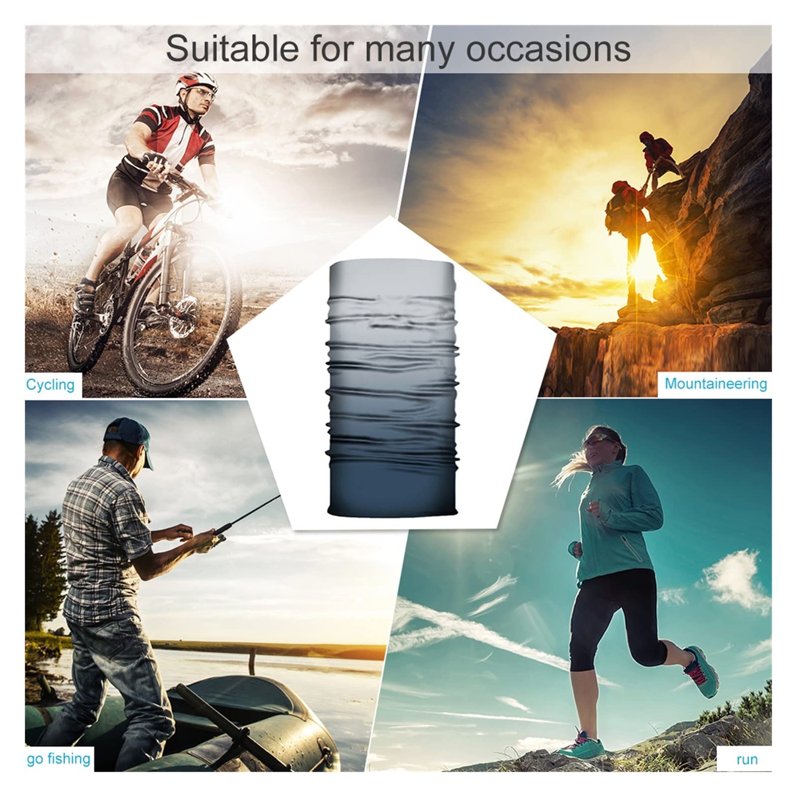 Máscara de Tubo Bufanda Bufanda de pañales Cuello Cuello Diadema Ciclismo Pesca Pesca Balaclava máscara Bufanda Accesorios for Ciclismo al Aire Libre
