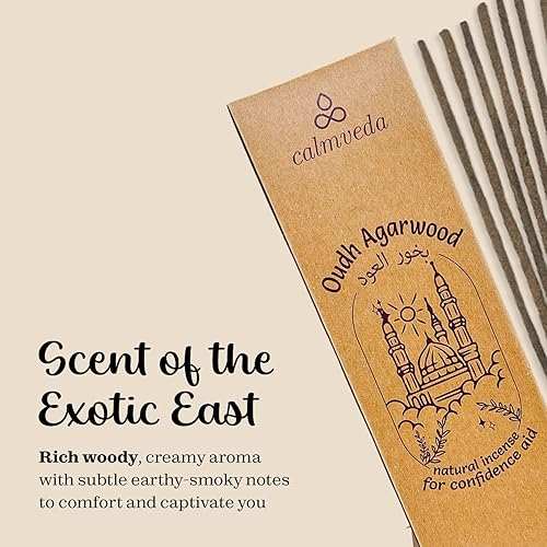 Miniatura 3 de Mystic Oud Varillas de incienso de madera de agar, (40 + varillas, 9 pulgadas) de grosor de resina natural hecho de chips Assam Oudh, limpio sin