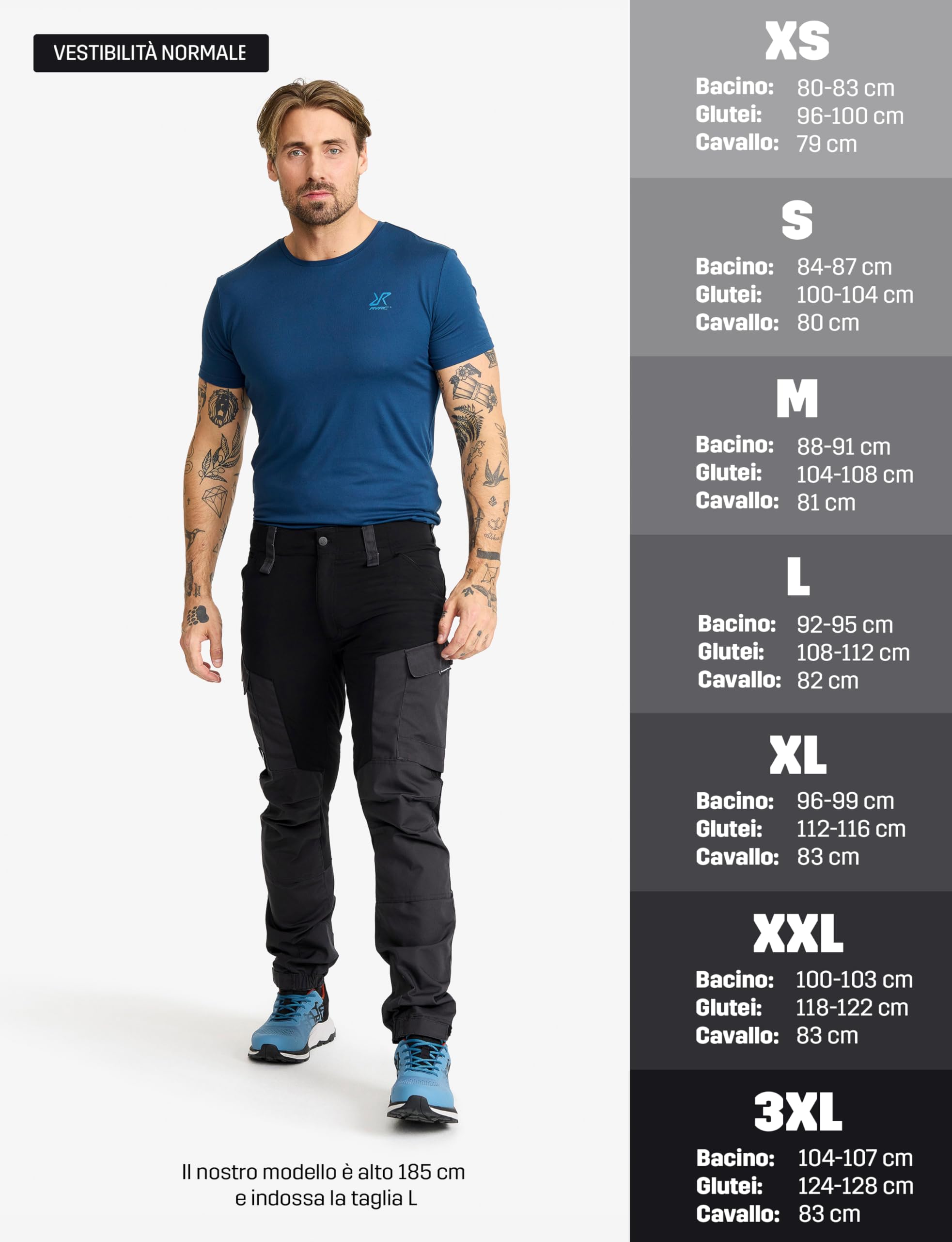 RevolutionRace RVRC GP Pants, Pantaloni da Uomo, durevoli per Trekking e Altre attività all'Aria Aperta