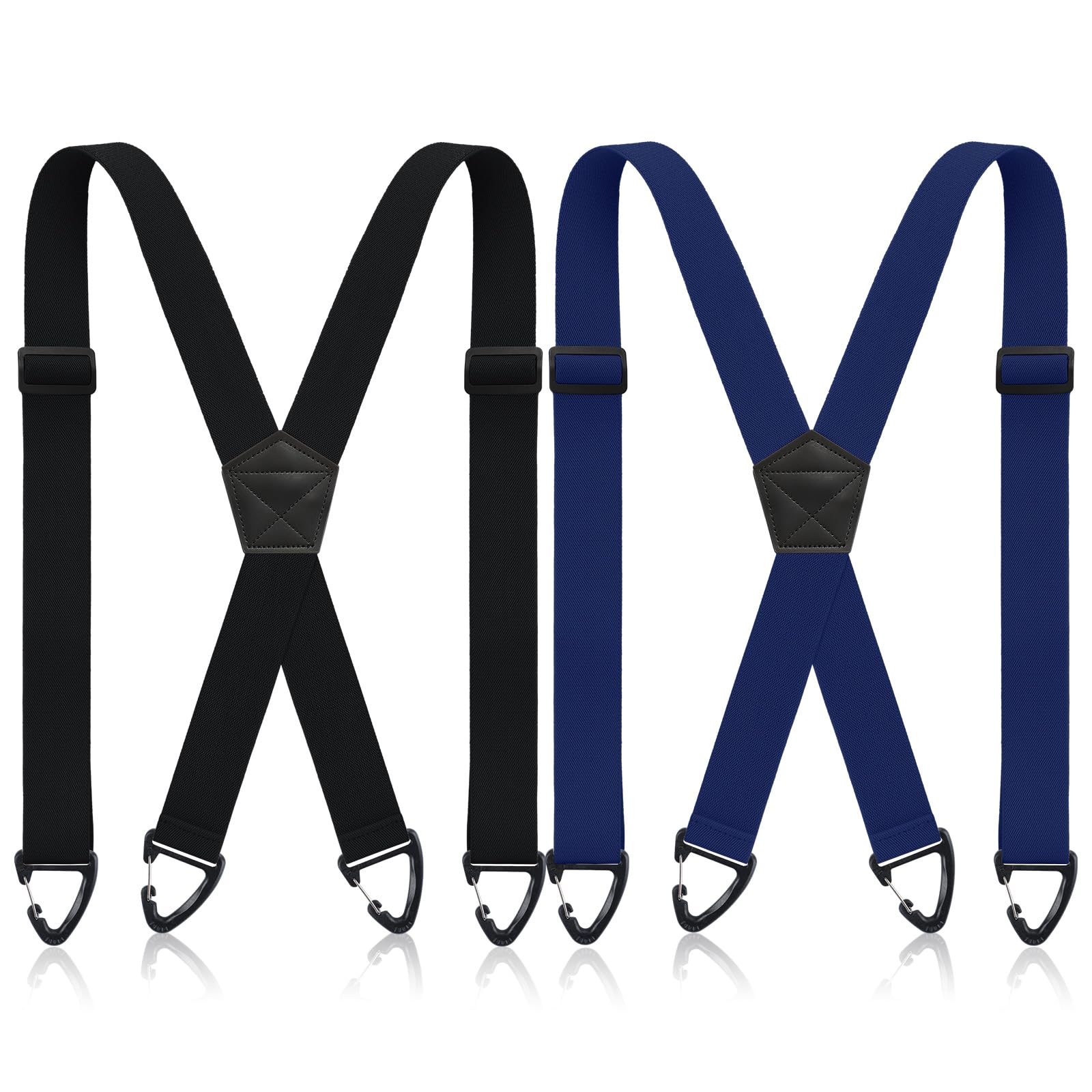 Janmercy 2 Pcs X Back Hidden Suspenders for Men