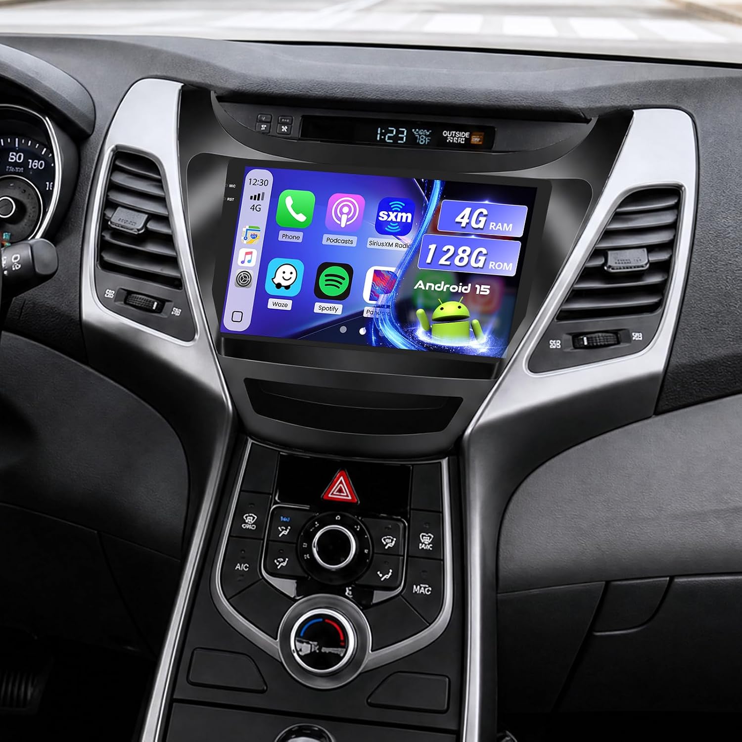 [4+128GB] Android Car Radio for Hyundai Elantra 2014-2016 with 5Ghz WiFi