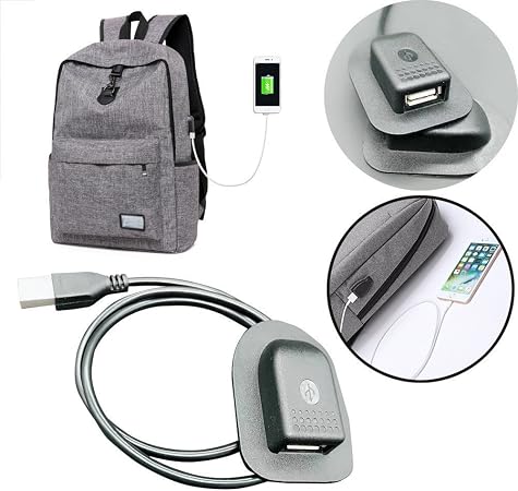 Malloom Zaino per Computer Portatile con Cavo USB, 2017 Nuovo Nero Zaino  Esterna USB di Ricarica Adattatore di interfaccia Cavo di Ricarica : Sport  e tempo libero