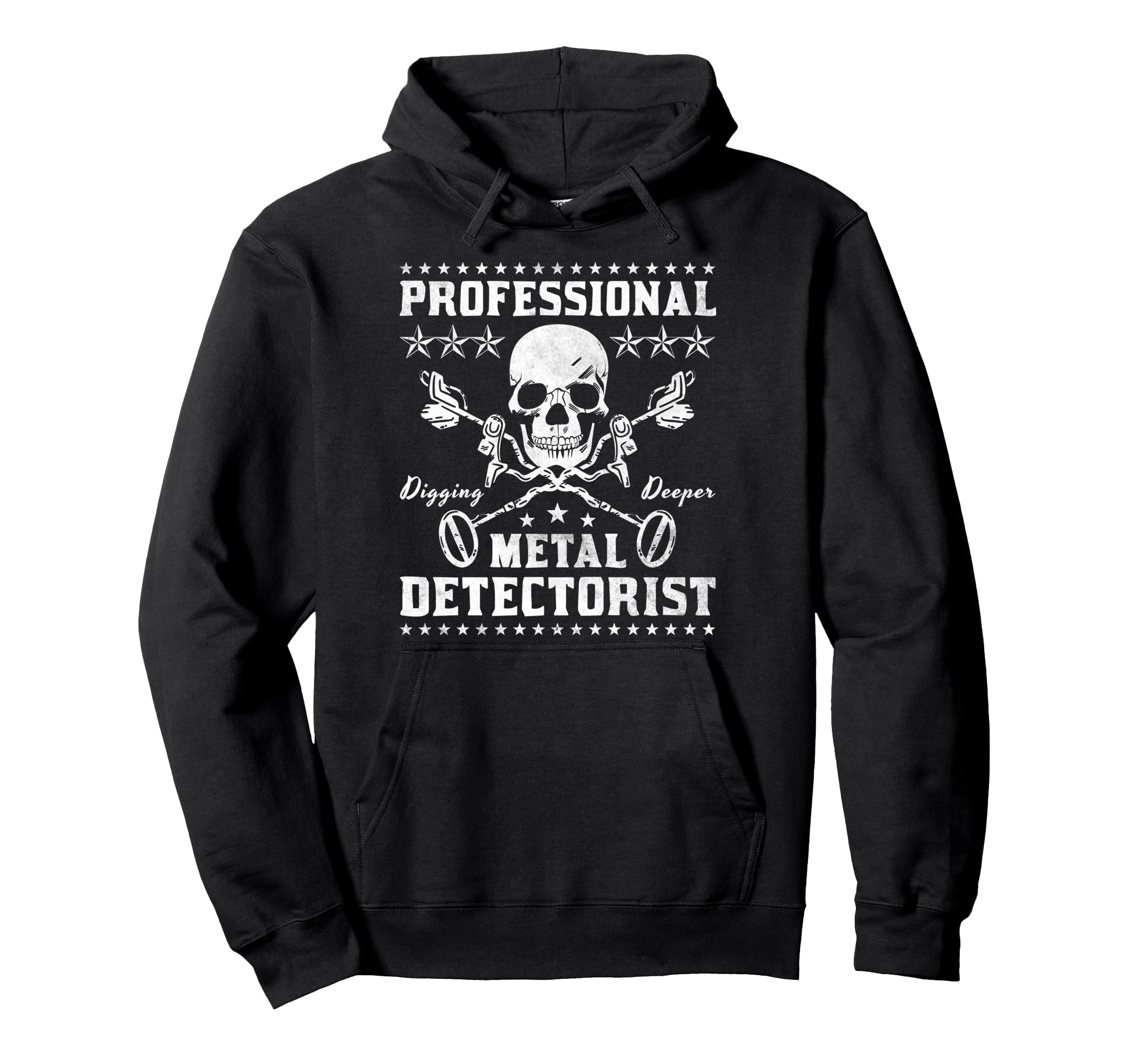 Sweat à Capuche "Détecteur De Métaux Professionnel" – Cadeau Humoristique Pour Chasseur De Trésors, Homme, Mari, Anniversaire