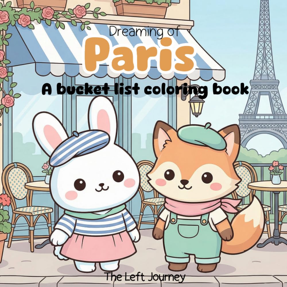 Dreaming of Paris: A bucket list coloring book