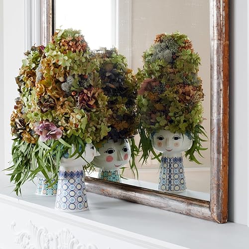 Miniatura 2 de Bjorn Wiinblad - Jarrón de eva, azul oscuro, 7.3 pulgadas de alto x 4.9 pulgadas de profundidad, caja de regalo incluida