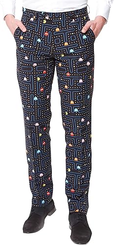 Miniatura 3 de Opposuits PAC-Man Pixel Arcade Game - Traje de hombre - Slim Fit - Negro - Incluye blazer, pantalones y corbata