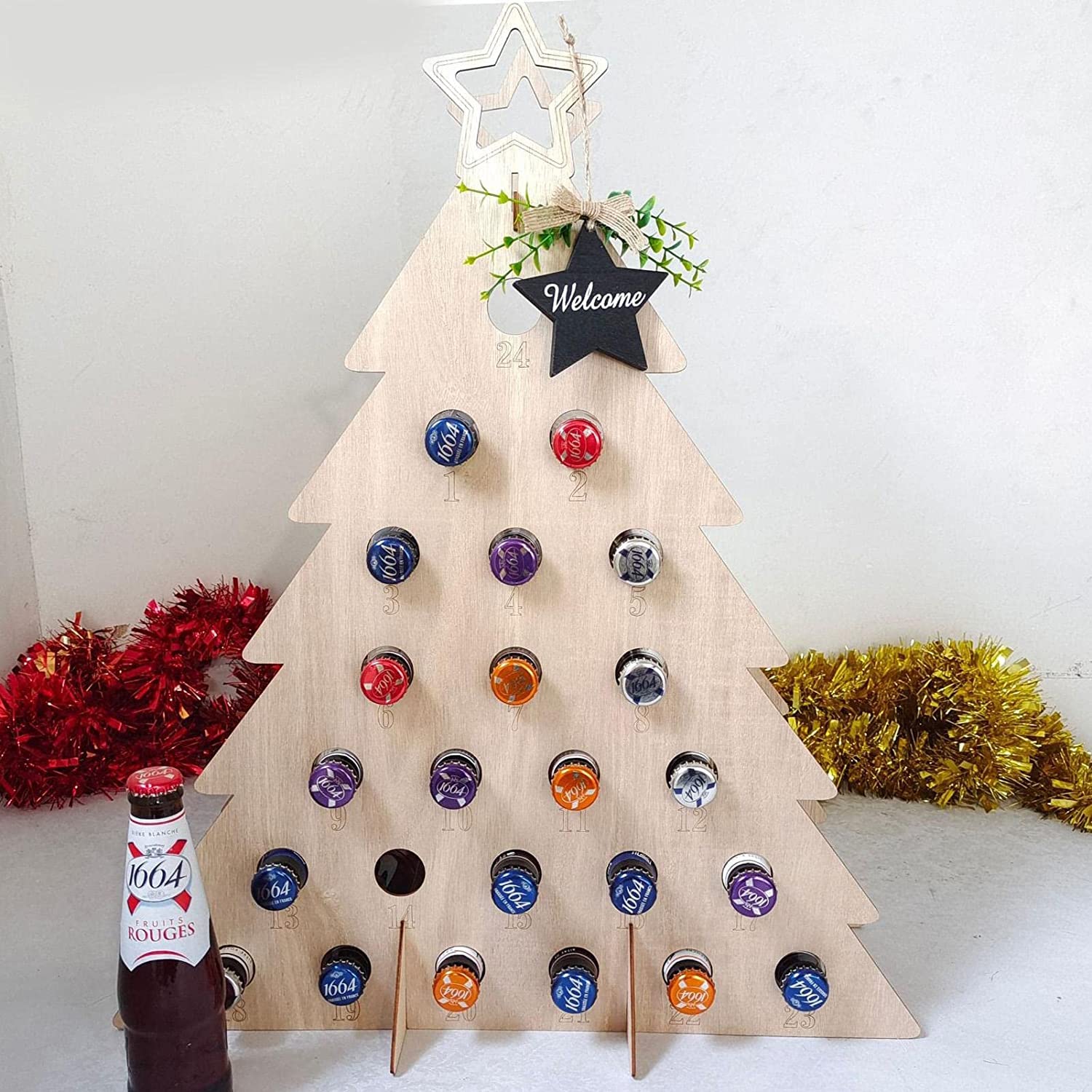 Amazon.co.jp: クリスマスツリー、クリスマスビールタワーカレンダー