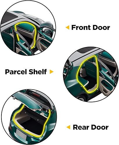 Vista 5 de VAGURFO Bordes de goma para el automóvil, tira de sellado de goma para puerta, protector de borde para automóviles, barcos, caravanas, camiones