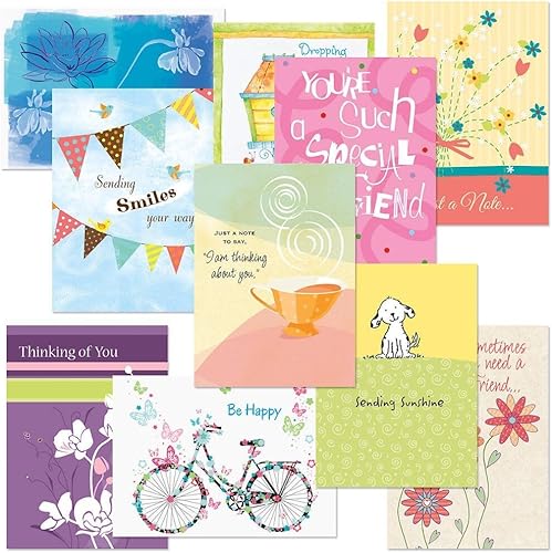 Miniatura 8 de Paquete de 20 tarjetas de felicitaciones de papel de estraza con 5 diseños de 5pulgadas x 7pulgadas con sobres incluidos