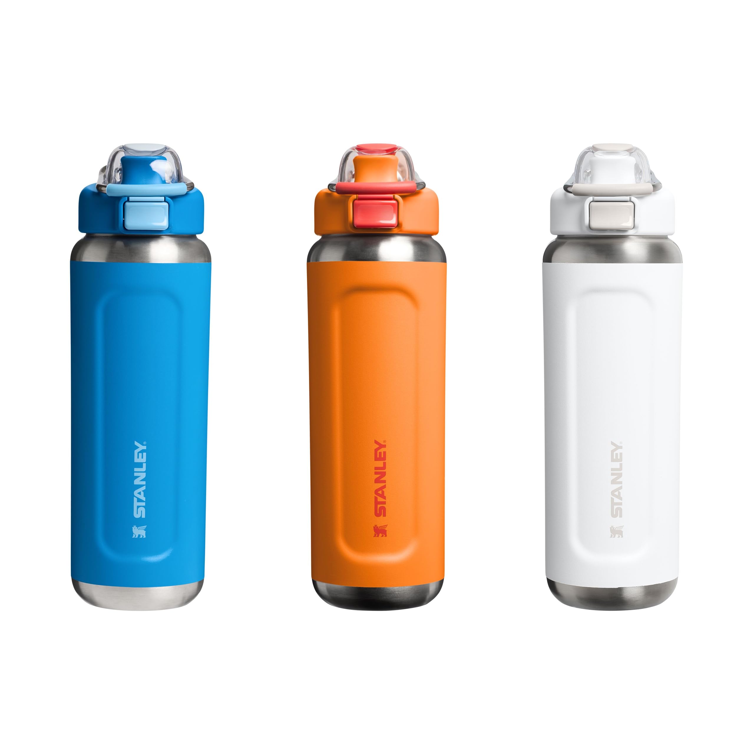STANLEY 1913 Wellspring Bottle 0.7L - Kühlt 12 Stunden - 40 Stunden Eisgekühlt - BPA Frei Recycelter Edelstah Flasche - Auslaufsicher - Spülmaschinenfest - Goldenrod Coral | Kühlt 12 Std. - 40 Std. eisgekühlt - Auslaufsicher - BPA-frei - Spülmaschinenfest