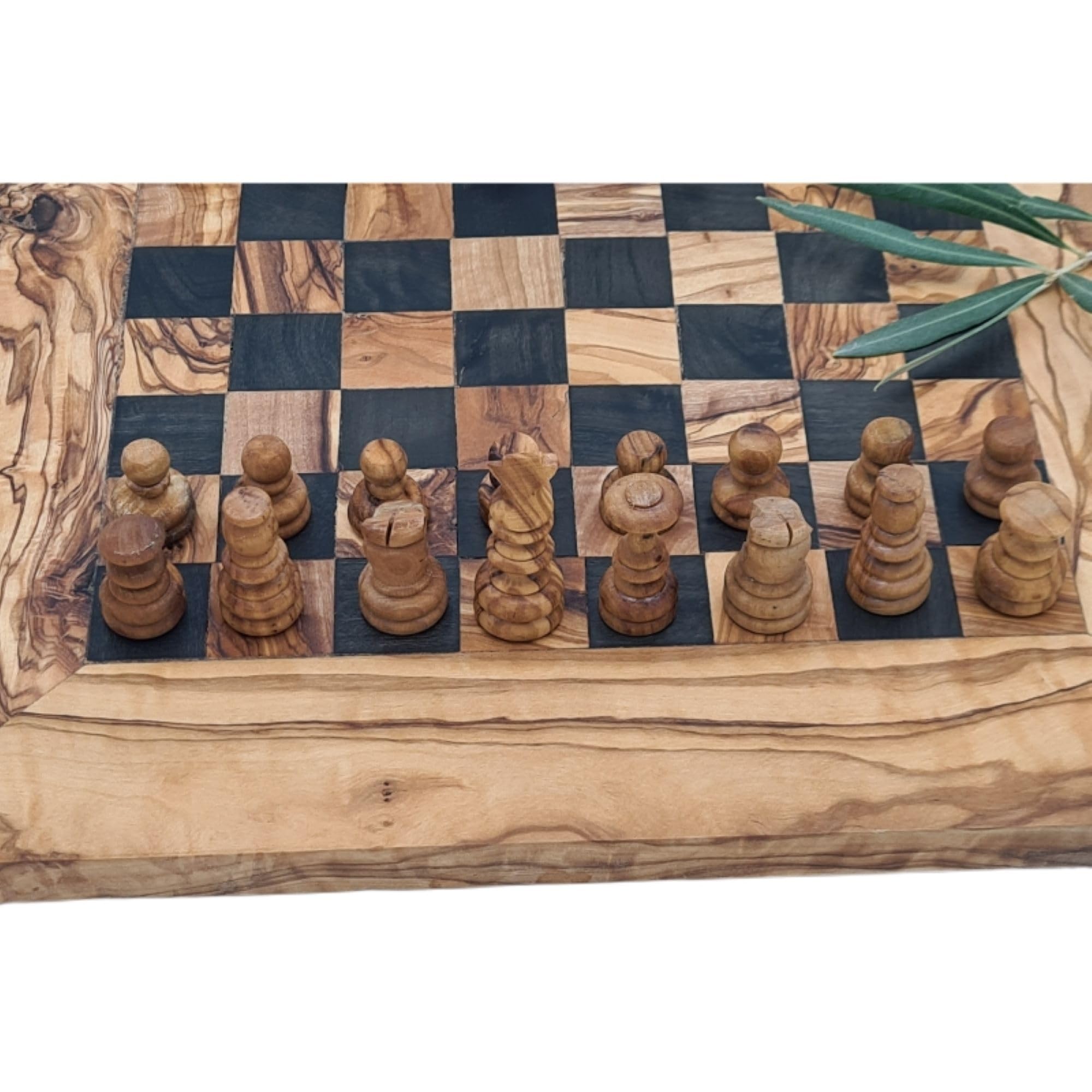 Echiquier Moderne en Bois d'olivier