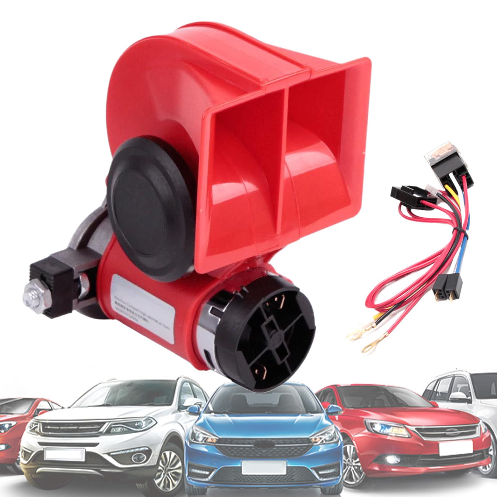 Para Camión Bocina Eléctrica De Aire Para Automoción | 12V/24V Doble Para Scooter, Coche, Carreras Y Camión