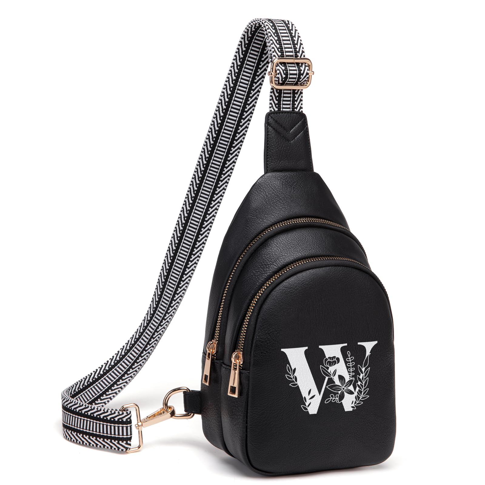 Viverte Crossbody Bags for Women Initial Sling Bag Cross Body Fanny Packs Personalized Gifts for Mom Women Wife