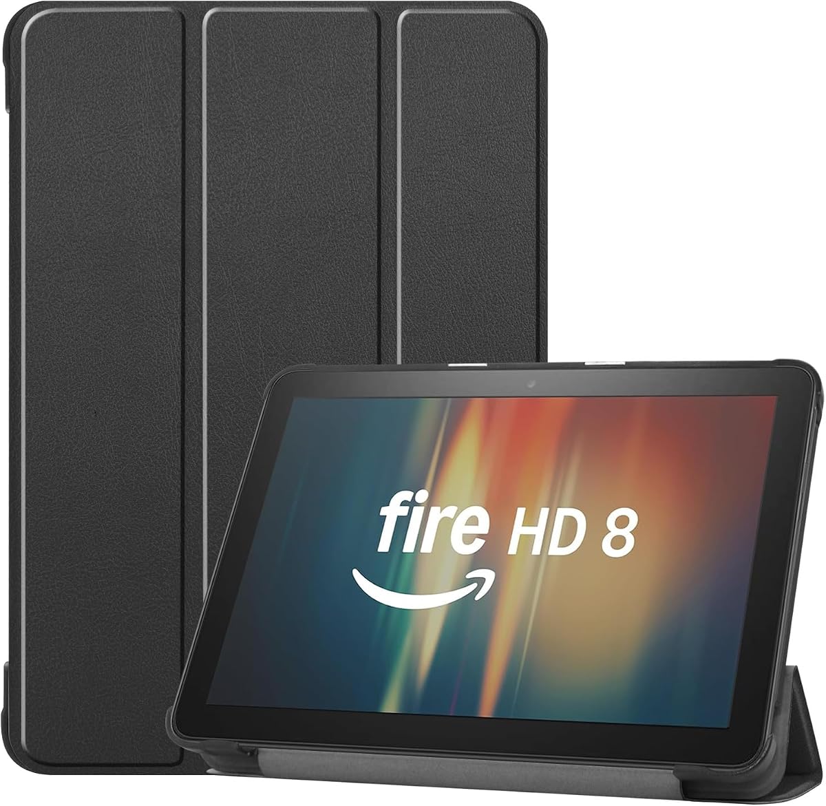 Amazon Fire HD 8 Tablet Case,Tablet Case Fits Amazon Kindle Fire HD 8 & 8 Plus Tablet (8”12th/10th Generation, 2024/2022/2020 Release) Trifold Stand Cover with Backshell with Auto Wake/Sleep.