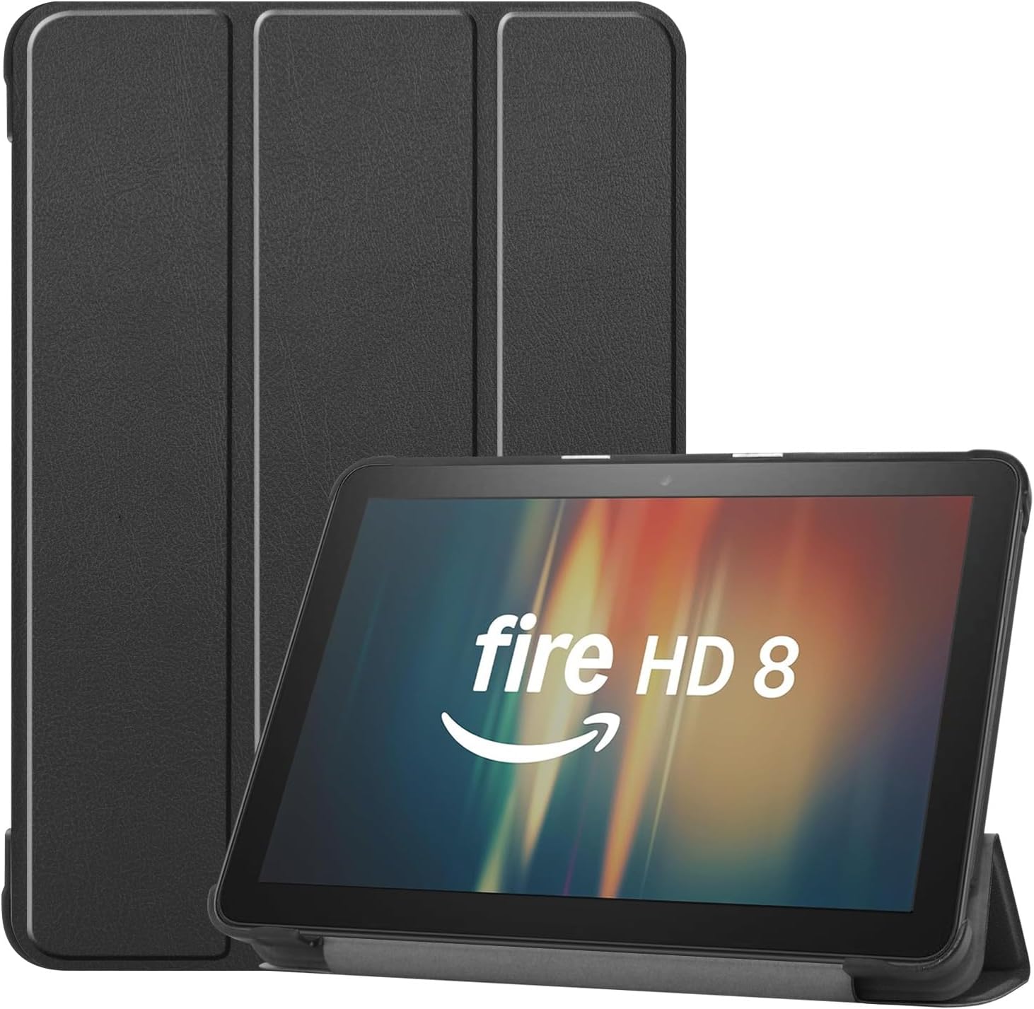 Amazon Fire HD 8 Tablet Case,Tablet Case Fits Amazon Kindle Fire HD 8 & 8 Plus Tablet (8”12th/10th Generation, 2024/2022/2020 Release) Trifold Stand Cover with Backshell with Auto Wake/Sleep.