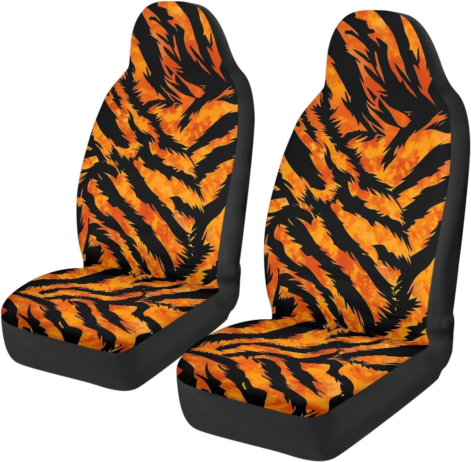 Car Seat Covers Set of 2 Front Seats Only Duck Camouflage Hunting Vehicle Seat Protection Thin Washable Auto Interior Accessory Fits for Car SUV Sedan Truck