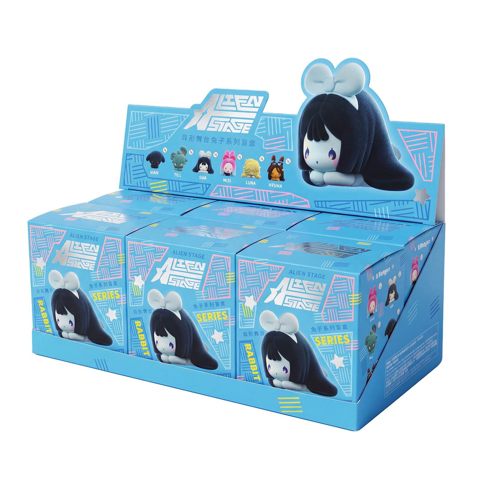 Alien Stage Rabbit Series Blind Box Figures, Anime ALNST Officially Licensed Mystery Figurines (Whole Set, Contains All of 6 Characters) โ image 1