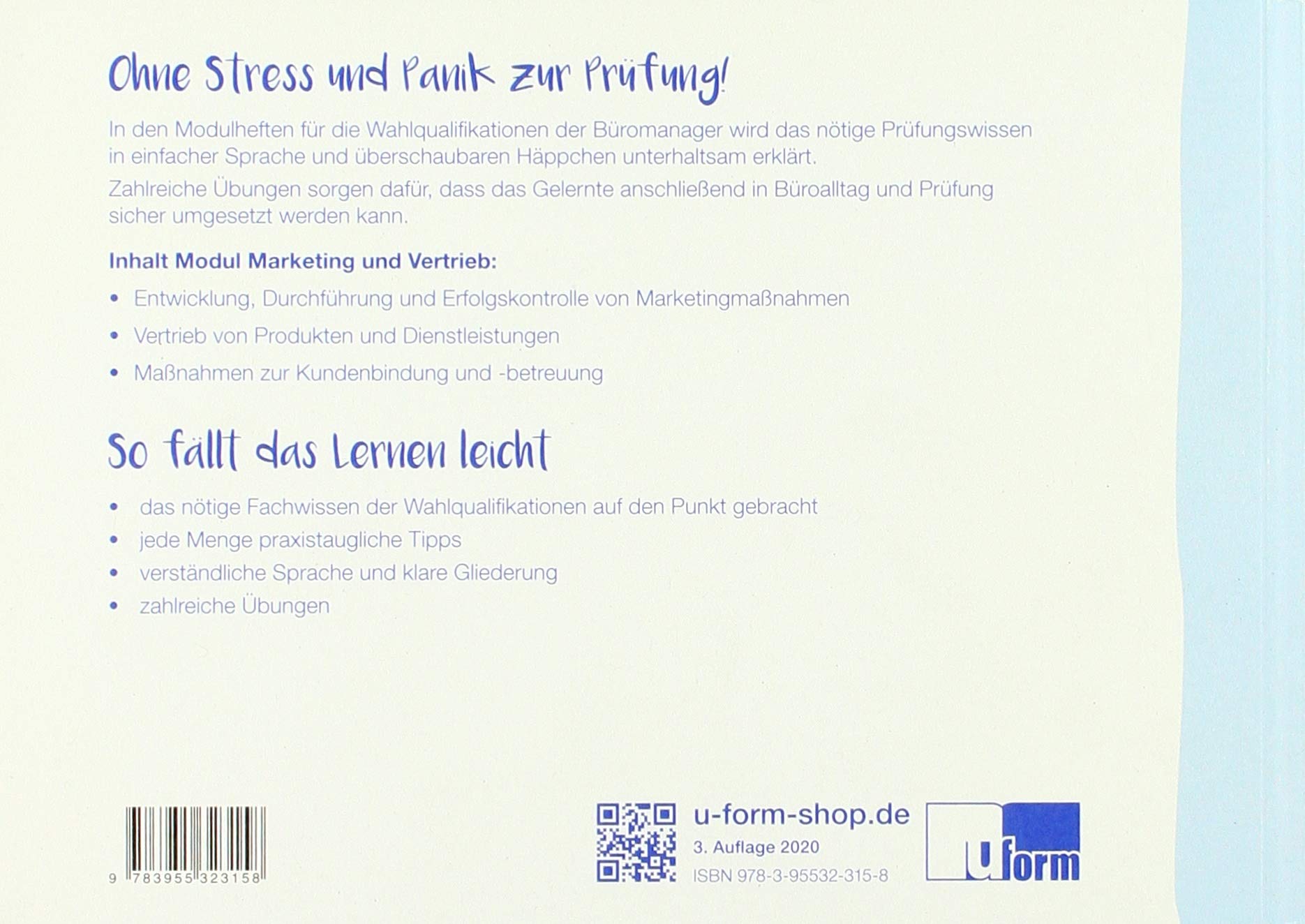 Kaufmann/-frau für Büromanagement: Lerntrainer Wahlqualifikation - Marketing und Vertrieb -