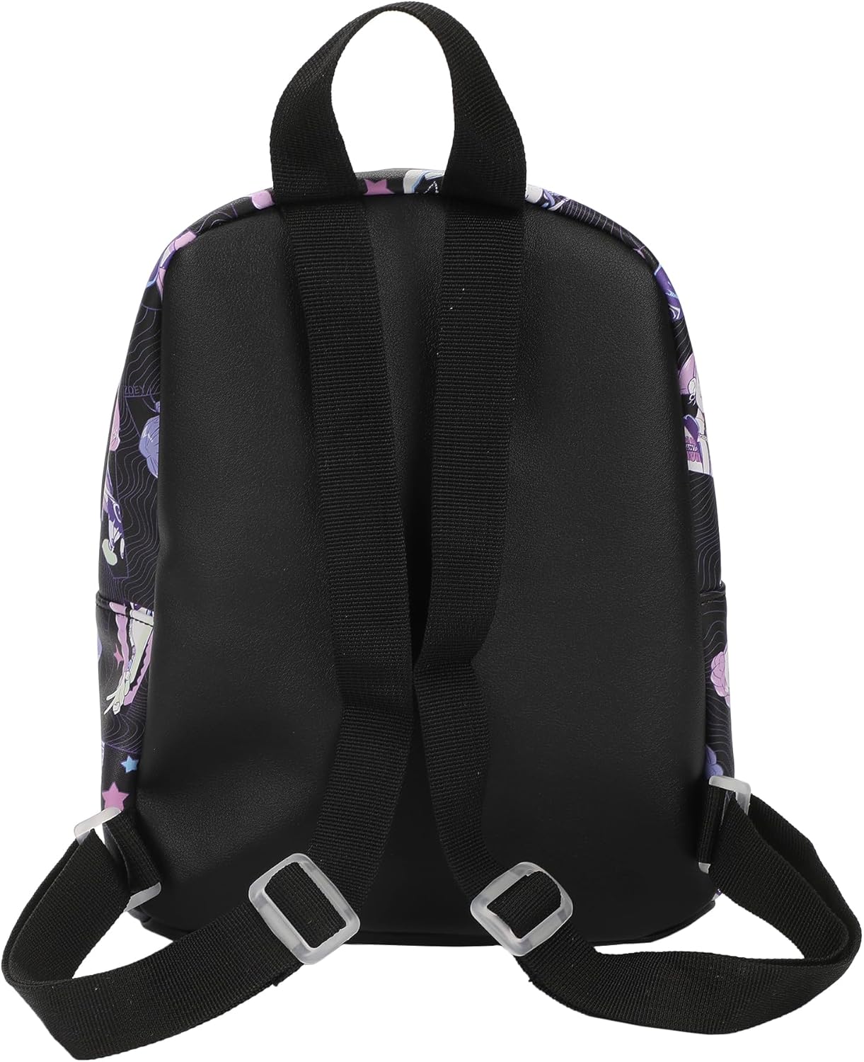Bioworld KPop Demon Hunters Huntrix AOP Adult Black 11.5" Mini Backpack