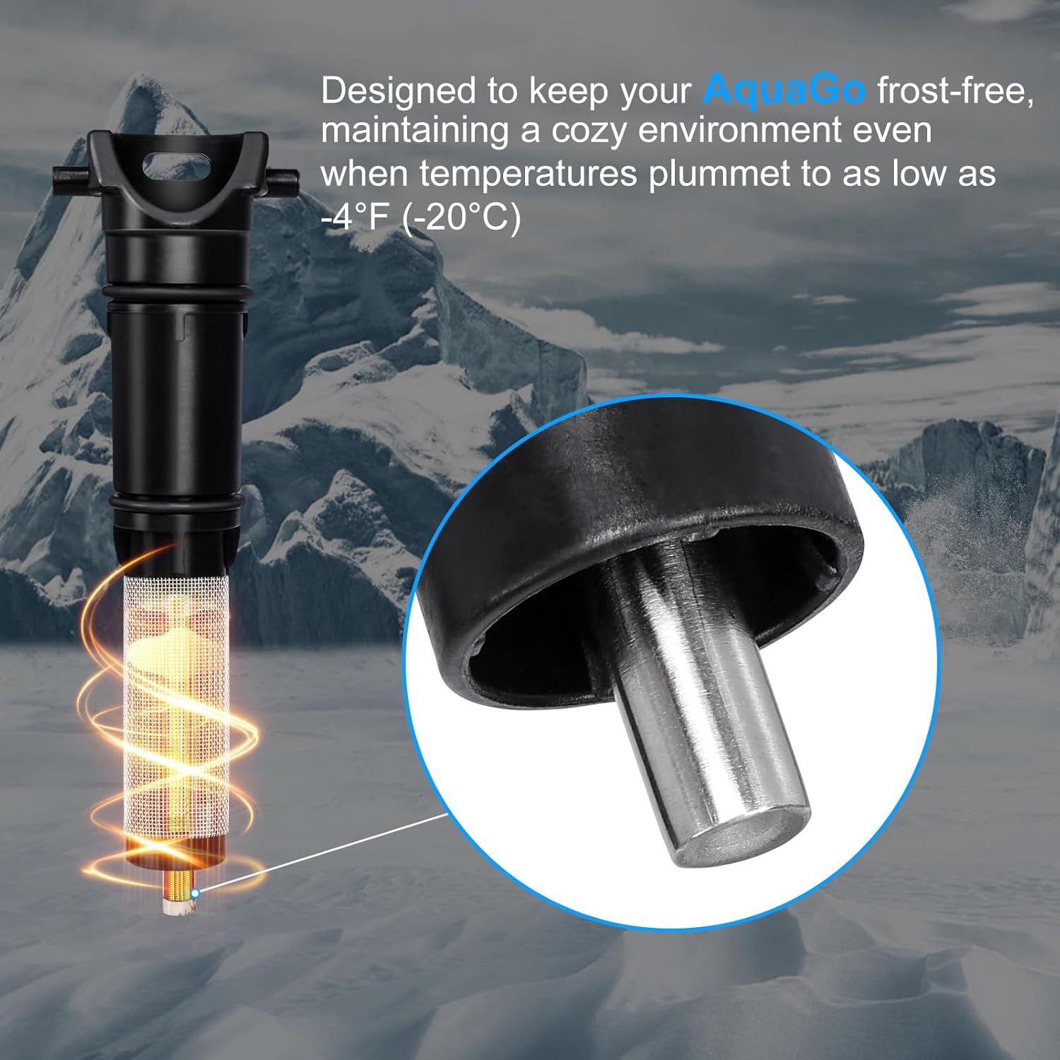 Electric Antifreeze Kit for Truma AquaGo Comfort/Plus - Frost Protection Down to -4°F | 12V DC-Powered RV Water Heater Kit | Easy Plug-and-Play Installation | Replace 77400-01