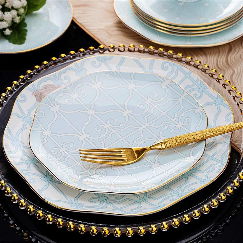 VIDI Bone Porcelain Tableware, Bowls, Chopsticks, Plate Combination Set, Gift, Practical