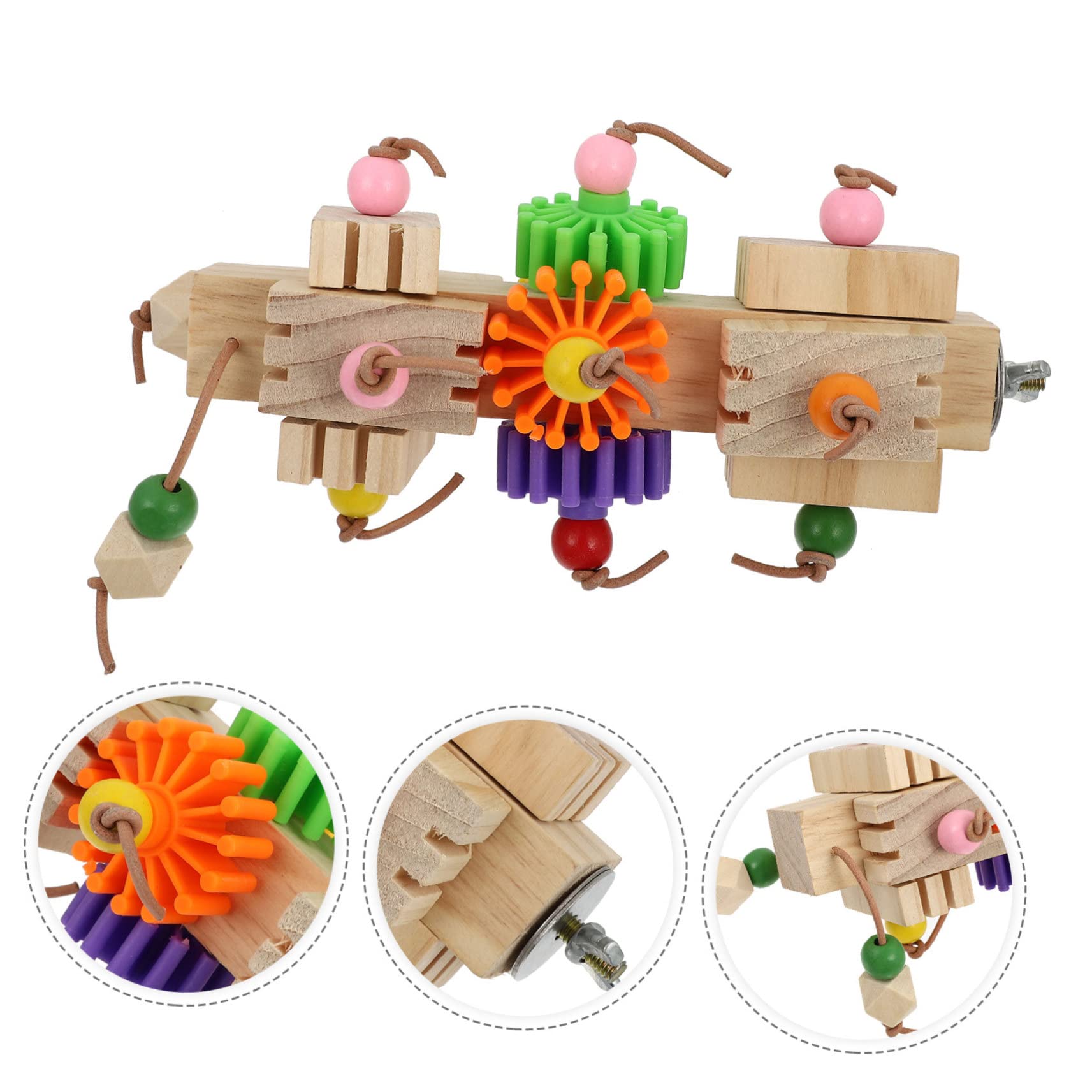 Hohopeti Vogelspielzeug für Papageien, Kausicheres Spielzeug | Kleine und Mittelgroße Vögel, Verschleißfest und Bissresistent, Käfigzubehör
