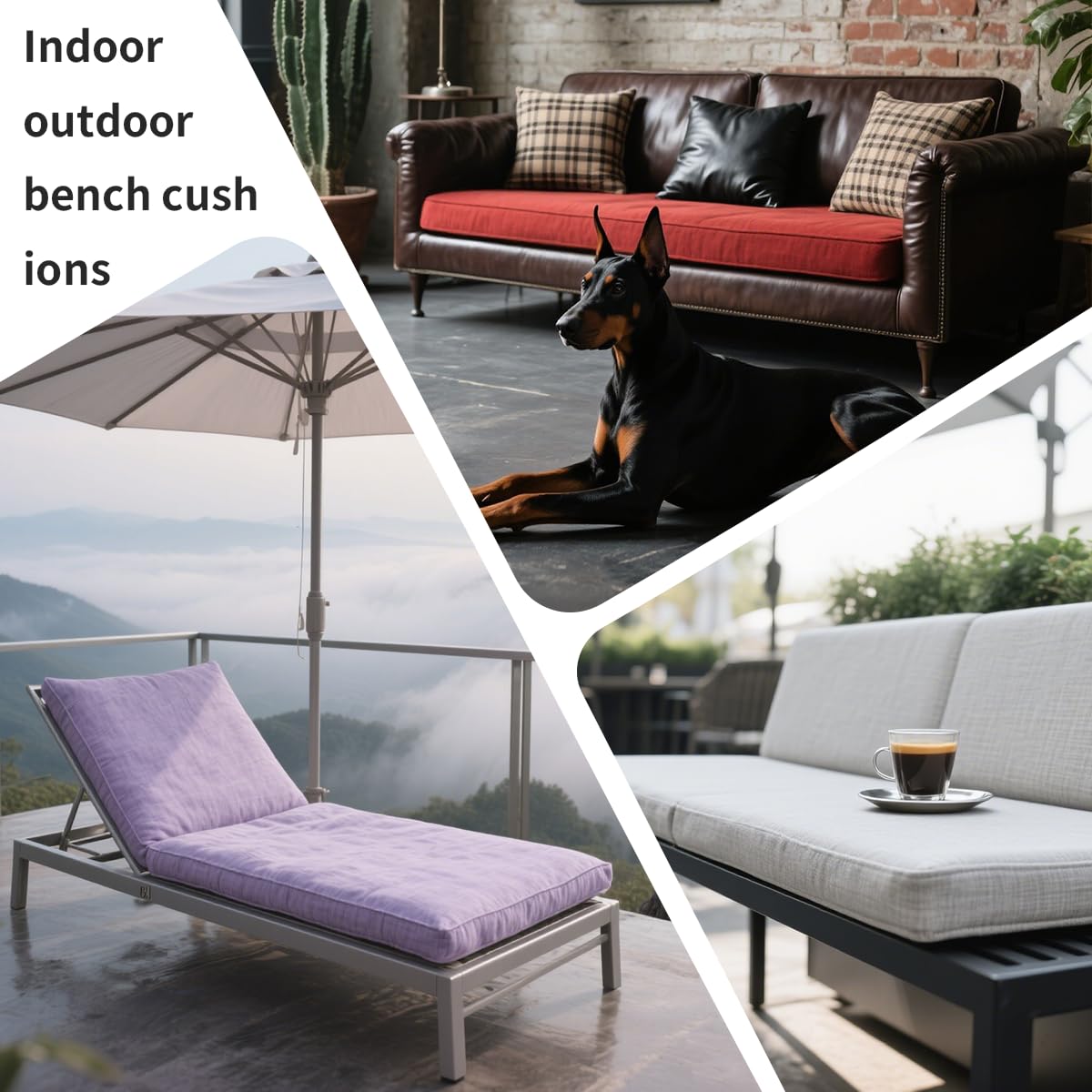 Genérico Cojines para Banco Jardin 100/120/130/150/180cm Cojines Exterior para Banco 2 Y 3 Plazas, Antideslizante Terraza CojíN del Asiento Funda Lavable para Interior/Cocina,Drak Gray,120X60X5CM